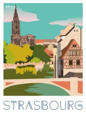 Illustration représentant la ville de Strasbourg dans laquelle se trouve l'une des agences d'Alteca