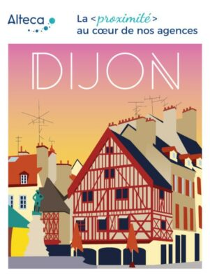 Illustration représentant la ville de Dijon, où se trouve l'une des agences d'Alteca.