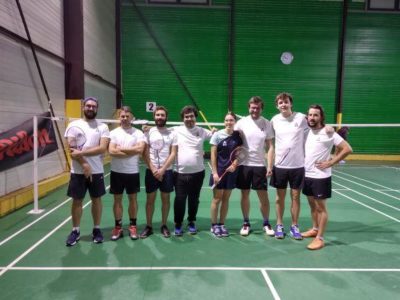 Photographie d'une séance de badminton organisée par les collaborateurs Alteca de l'agence de Dijon