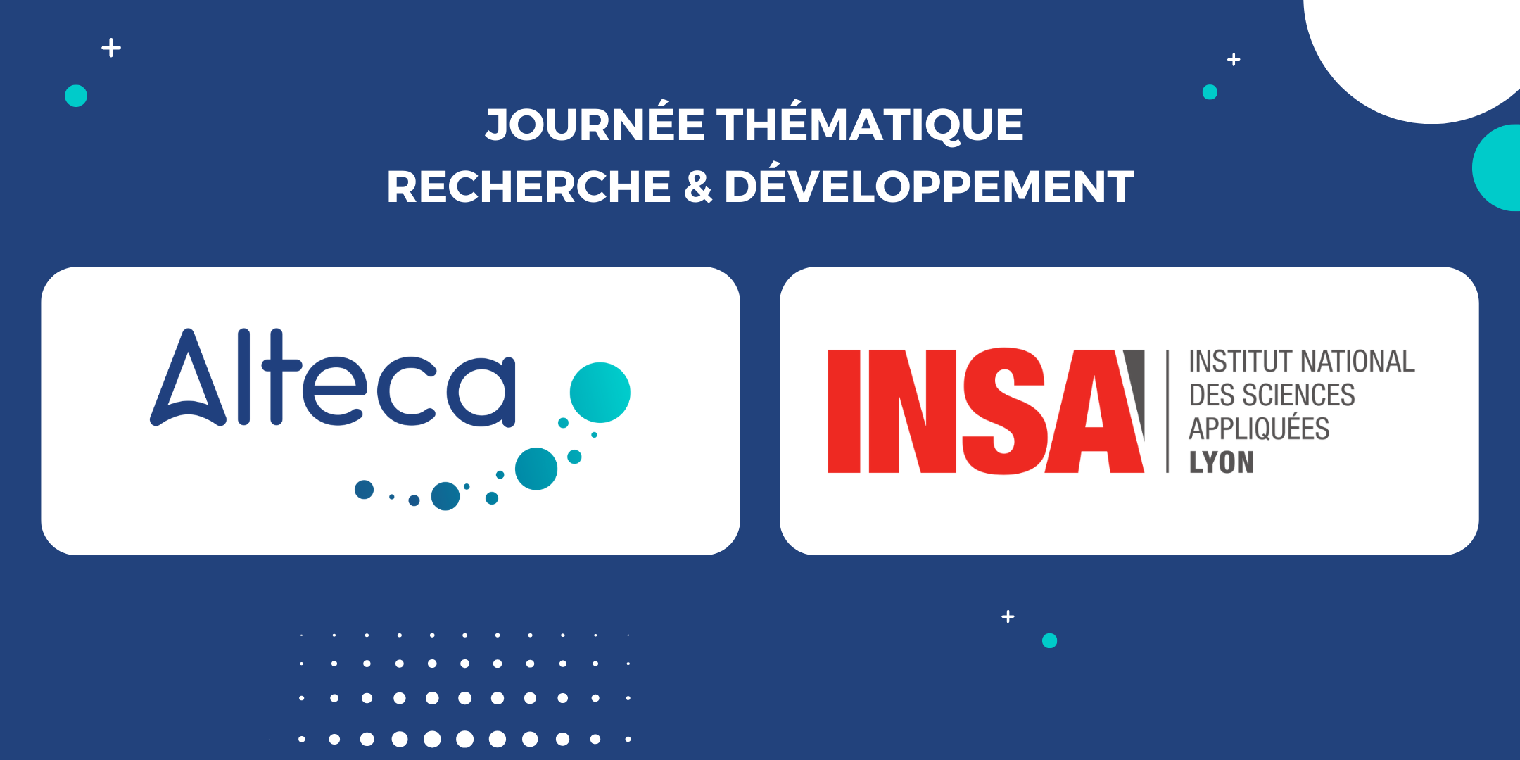 Alteca à la journée thématique Recherche & Développement de l’INSA Lyon.